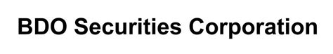 Trading Participant Information – BDO SECURITIES .